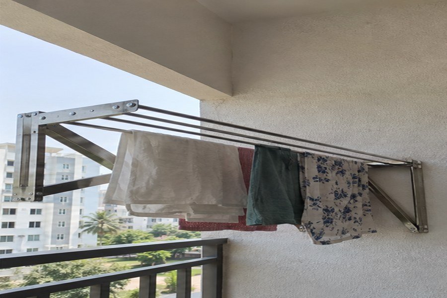 Balcony Cloth Hangers installation in Bangalore